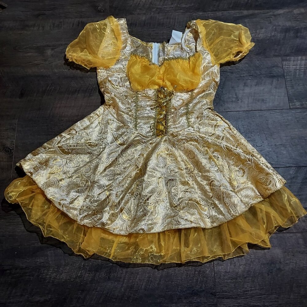 Costume Goldilocks Adult Storybook Fairy Tale Fancy Dress Up Halloween 3 Piece - Picture 7 of 14